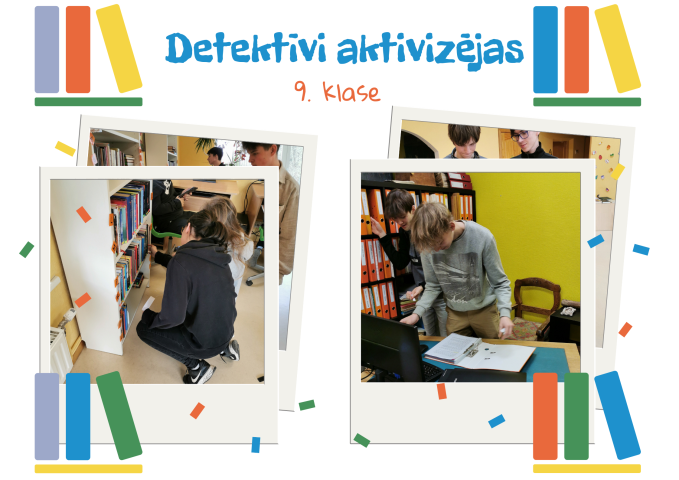 Orientēšanās bibliotēkā “Detektīvi aktivizējas”